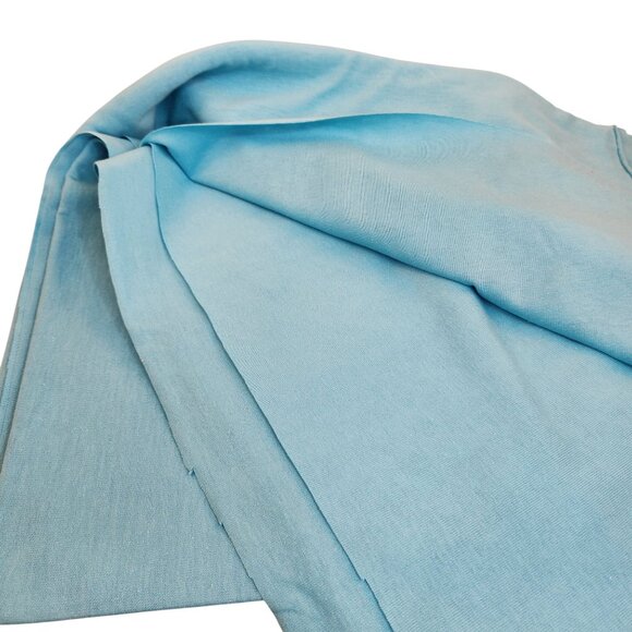 Aqua Blue Knit Blend Fabric Yardage Upholstery Sewing Craft Material 3 Yards - Picture 4 of 7